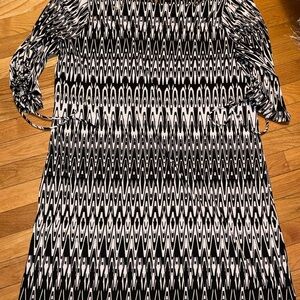 Black and White Patterned Dress